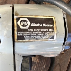 電動ドリル BLACK&DECKER難あり品の画像