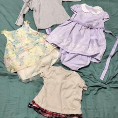 女の子用90cm夏服セット。