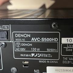 DENON DHT-S500HD サラウンドシステムの画像