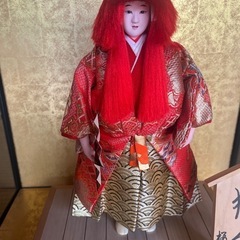 能人形　猩々　ガラスケース付きの画像