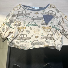 #SUFFUSE 車イラスト トップス 90 名前黒塗り