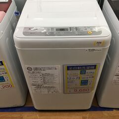 全自動洗濯機　Panasonic　NA-F60B12　6.0㎏　2018年　