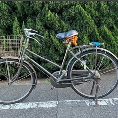 昭和レトロ　自転車　ロッドブレーキ　
