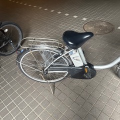 電動自転車　24インチ　パナソニック　6.6ahバッテリー　ビビTX BE-ELTX43 シルバーの画像