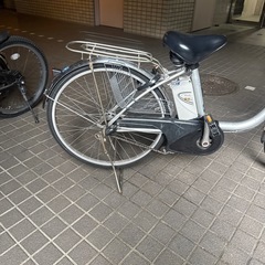 電動自転車　24インチ　パナソニック　6.6ahバッテリー　ビビTX BE-ELTX43 シルバーの画像