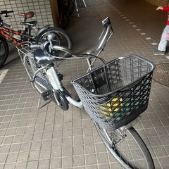 電動自転車　24インチ　パナソニック　6.6ahバッテリー　ビビTX BE-ELTX43 シルバーの画像