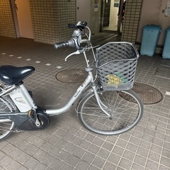 電動自転車　24インチ　パナソニック　6.6ahバッテリー　ビビTX BE-ELTX43 シルバーの画像