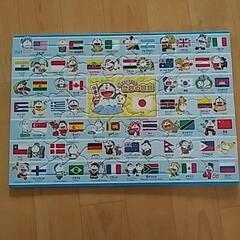 ドラえもん　国旗パズル　75ピース