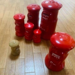アンティーク雑貨　貯金箱　6個セット　おまけつきの画像
