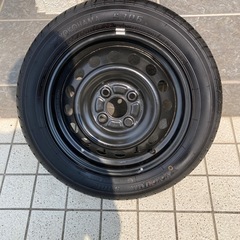 軽自動車用　　１４インチスチールホイルタイヤ付き　一本のみ