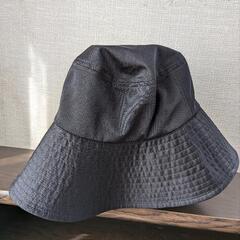 レディース夏用つば広大きめバケットハット56〜57