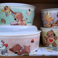 Suzy's Zoo ・スージーズー・レンジ容器4点セット・未使用