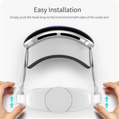【新品・未使用】iofeiwak ストラップ for Vision Pro, Vision Pro 用ソフトスポンジパッド付き調節可能ヘッドストラップ 【理想的なVision Proアクセサリ】の画像