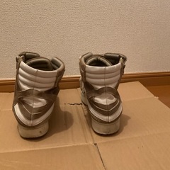 スニーカー スニーカーブーツ ハイカット ブラウン ストリートの画像