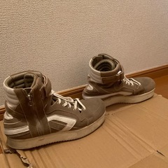 スニーカー スニーカーブーツ ハイカット ブラウン ストリートの画像