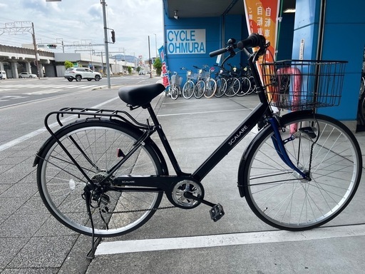 【完売御礼】【大人用】整備済中古自転車 イオン 27型スカラーレ 黒色 <自転車のオオムラ 静岡店> 完売御礼】【大人用】整備済中古自転車 イオン 27型スカラーレ 黒色
