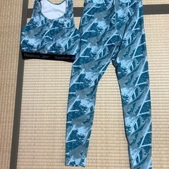 Reebok ヨガウェア フィットネスウェア 上下セット 古着