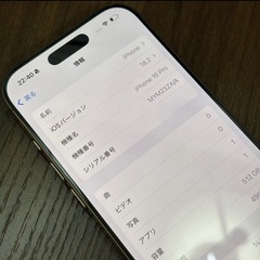 iPhone 16 Pro 512GB 香港版 デュアルnano  sim2枚対応デザートチタニウムの画像