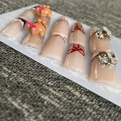 未使用 ネイルチップ 黒いキティー S の画像