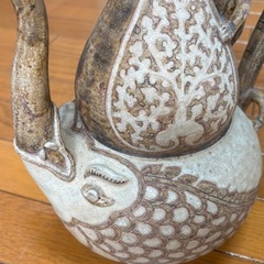 【タイ高級ホテル由来】スーコタイホテル使用 アンティーク装飾品セット（ドラゴンボート＆ポット）の画像