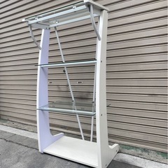 A512♠️ガラス棚 飾り棚 シェルフ【W600D310H1100】 A512♠️ガラス棚 飾り棚 シェルフ【W600D310H1100㎜】