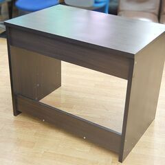 デスク 幅88×奥行59×高さ70.5cm ブラウン 机 作業台 札幌市 清田区 平岡の画像