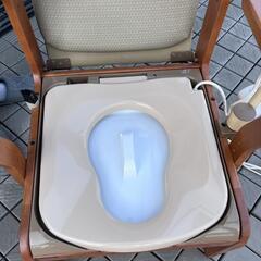 介護用椅子 家具調トイレ脱臭&ヒーター機能付き　美品　ひたちなか市の画像