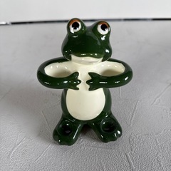 カエル歯ブラシ立て