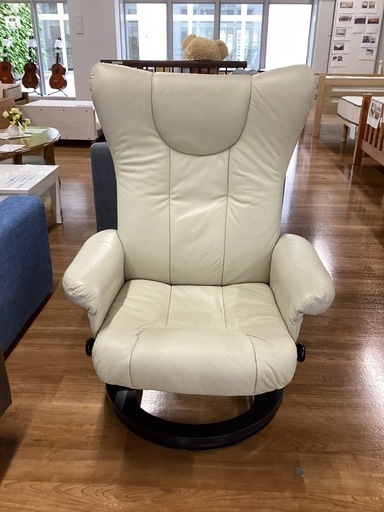 リクライニング機能付きチェア【町田市再生家具】250434