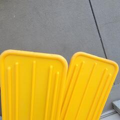 ゴムボートのオール2本の画像