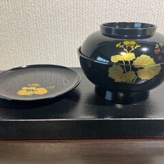 吸物椀お椀　うるし塗りの画像