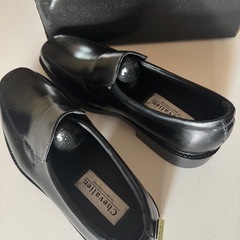 未使用黒革靴
