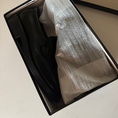 未使用　　黒革　
靴　26.5の画像