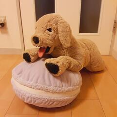 IKEA★ワンちゃんぬいぐるみ★マカロンクッション