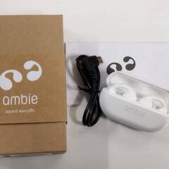 【美品】ambie sound earcuffs ワイヤレスイヤ...