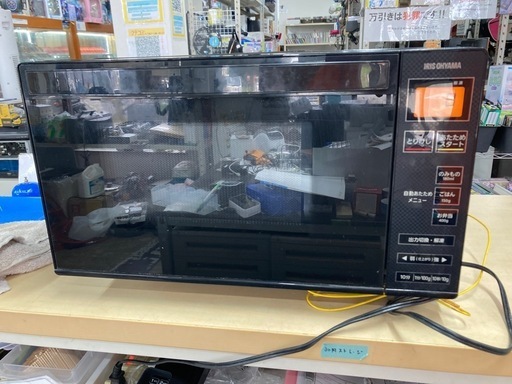 アイリス　電子レンジ 18L 単機能 フラットテーブル ブラック IMB-FV1801 リサイクルショップ宮崎屋　住吉店　25.5.12