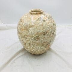 【❗️✨️天然石調 花瓶✨️❗️】大理石風仕上げ／丸型シルエット...