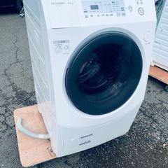 ✅SHARPドラム式電気洗濯乾燥機✅ ✅ES-V230-WL✅