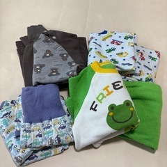 【80〜90cm】長袖パジャマ4点セット