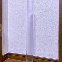 【未使用】ガラスフラワーベース•シリンダーL⑳