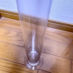 【未使用】ガラスフラワーベース•シリンダーL⑳の画像