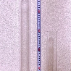 【未使用】ガラスフラワーベース•シリンダーL⑳の画像