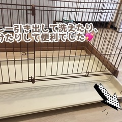 小型犬から中型犬用ゲージ　洗えるトレーの画像