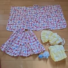 女児120cmドレス浴衣セット