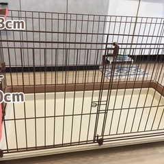 小型犬から中型犬用ゲージ　洗えるトレーの画像