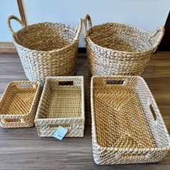 無印良品,ニトリ)ラタンバスケット