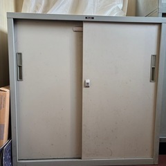 中古　NAIKI(ナイキ)スチール棚(鍵付き) 幅80cm×奥行...