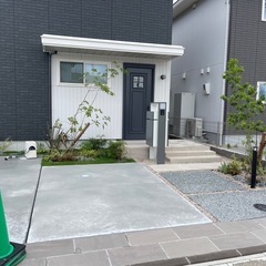 外構工事、駐車スペースは一台18万からの画像