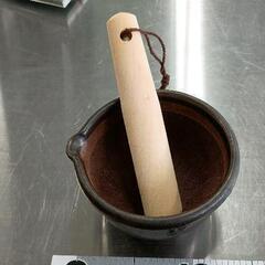 0512-317 堀越窯　すり鉢　すりこぎ棒付