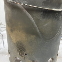 H2505-355 炭焼き名人 大型 火消しつぼ 火おこし器セット キズ 汚れあり 現状お渡し　の画像